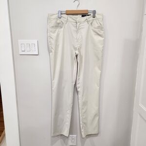 RLX Ralph Lauren Pants Mens 34x32 Cream Tailored Fit Performance Chinos Golf